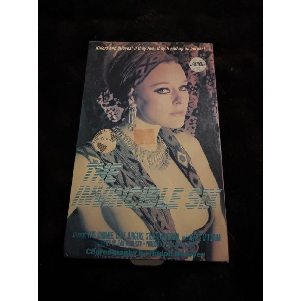 THE INVINCIBLE SIX VHS Continental Video big box Curt Jurgens Elke Sommer